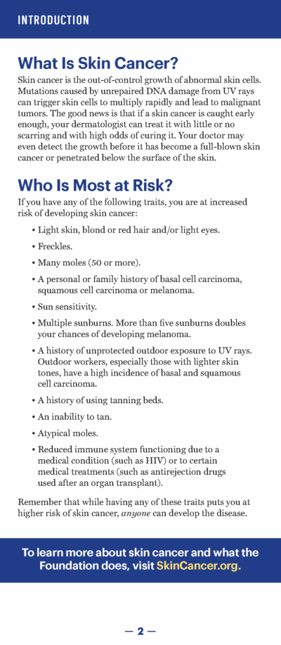 A Guide to Skin Cancers and Precancers