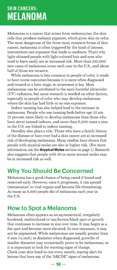 A Guide to Skin Cancers and Precancers