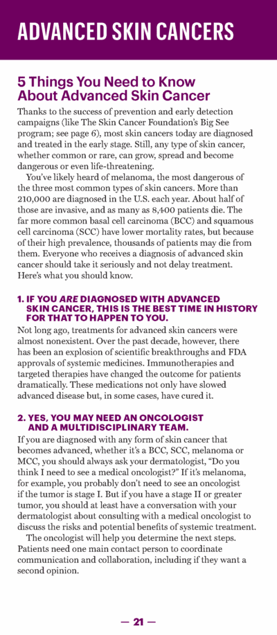 A Guide to Skin Cancers and Precancers