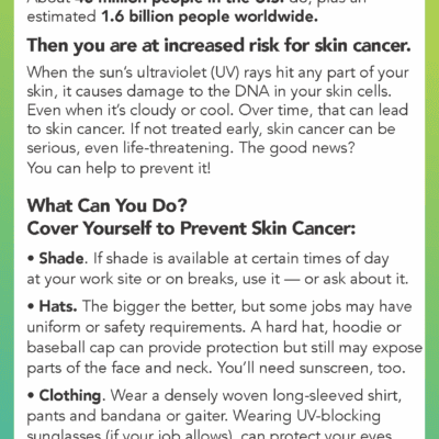 outdoor worker sun protection strategies